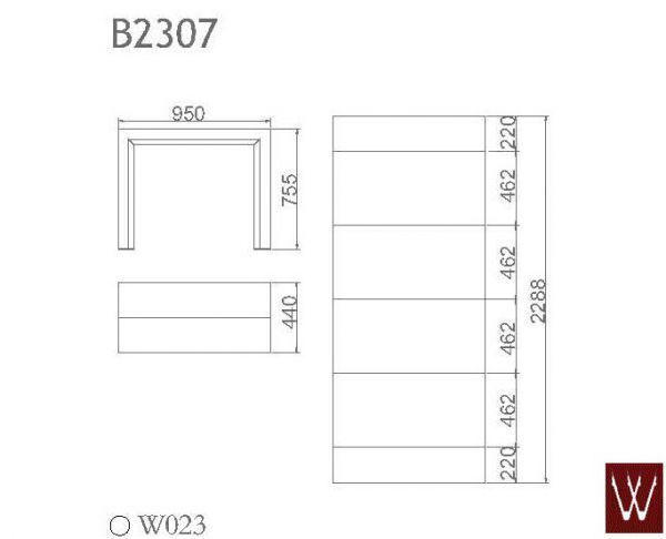 Стол консоль-трансформер B 2307 F белый лак глянец